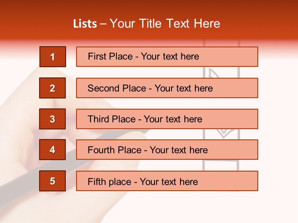 Mark Red Business PowerPoint Template