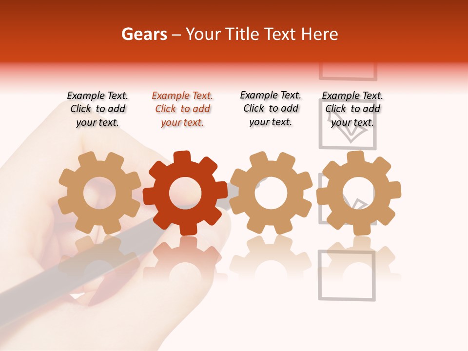 Mark Red Business PowerPoint Template