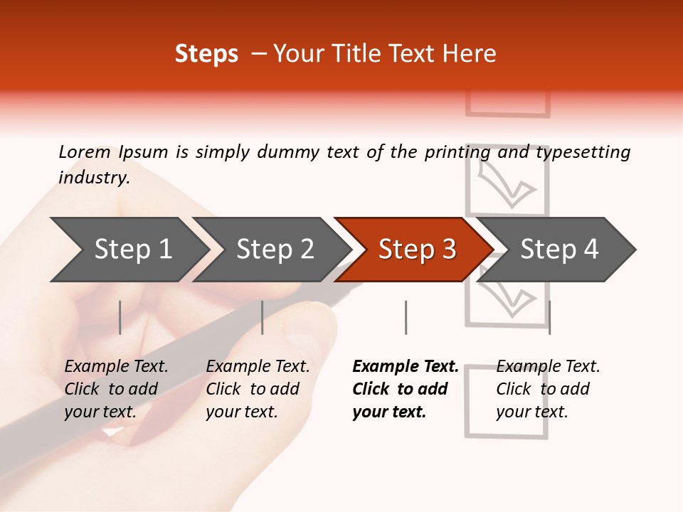 Mark Red Business PowerPoint Template