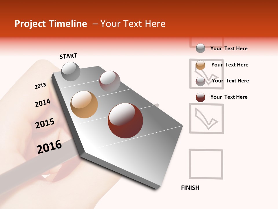 Mark Red Business PowerPoint Template