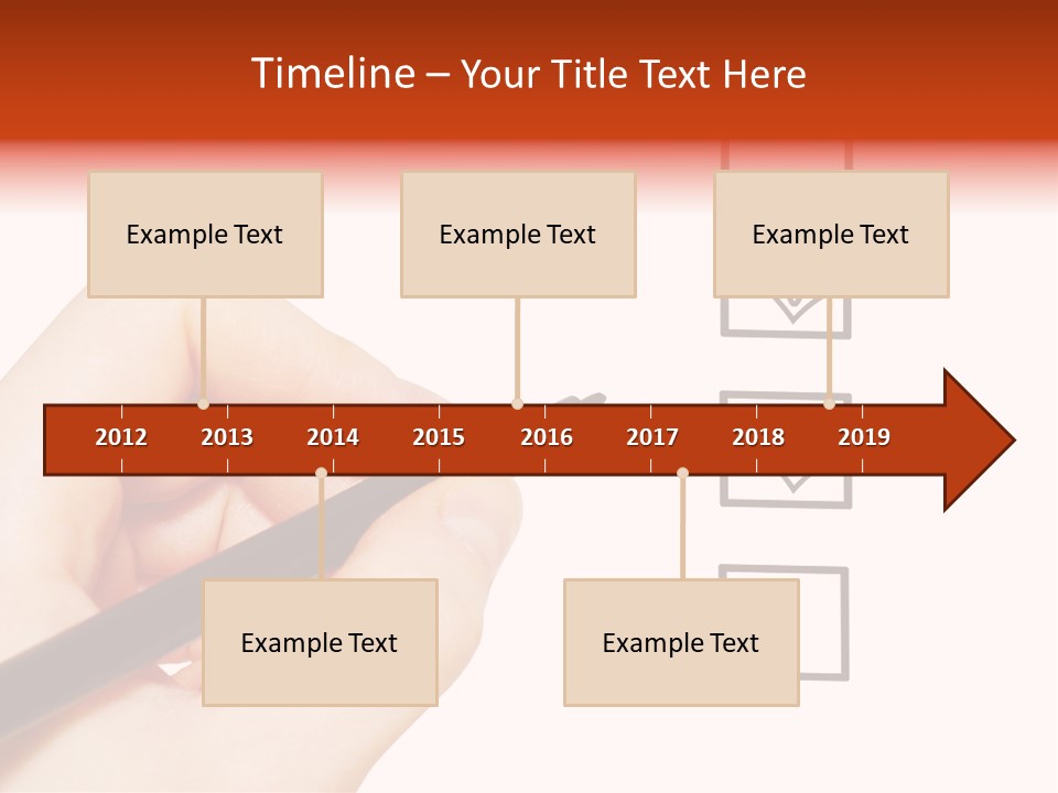 Mark Red Business PowerPoint Template