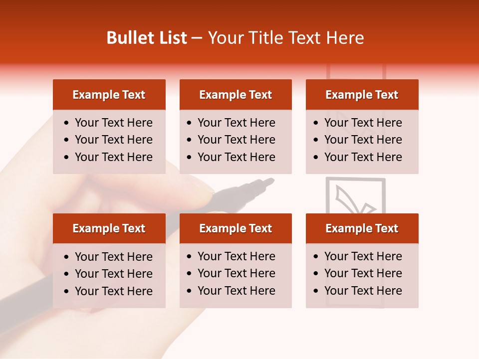 Mark Red Business PowerPoint Template