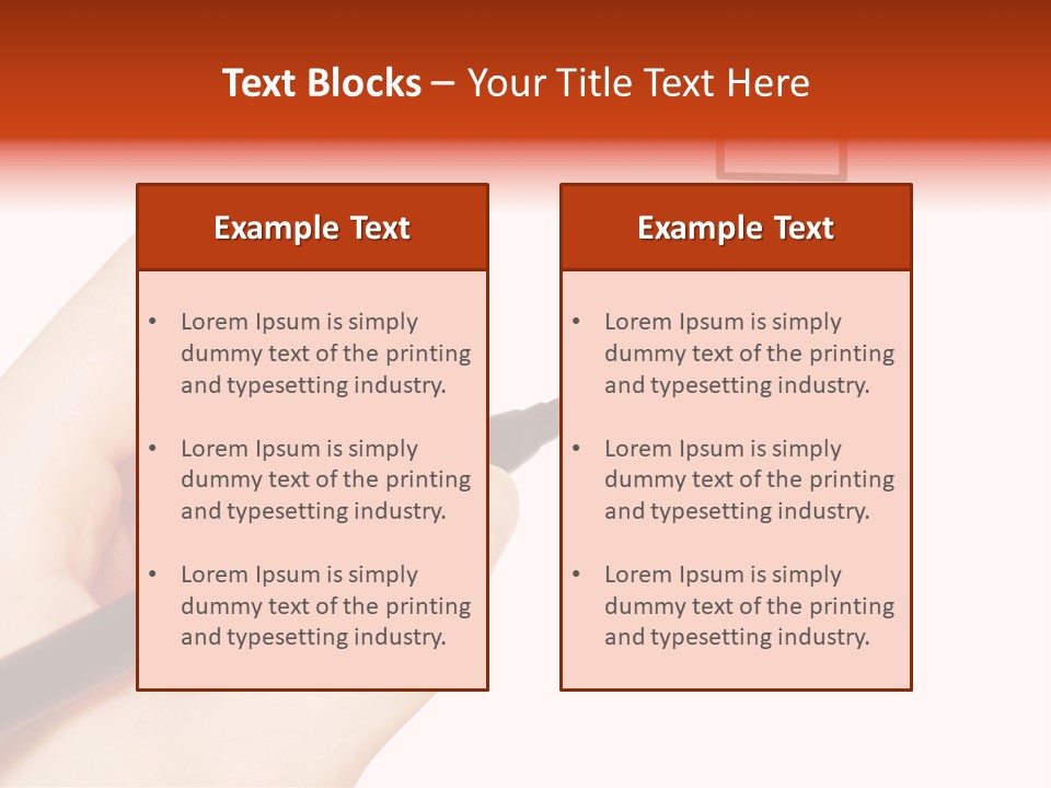 Mark Red Business PowerPoint Template