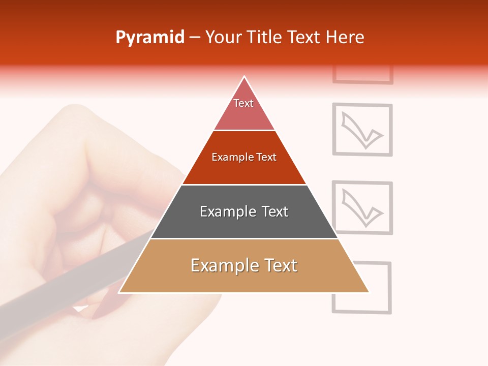 Mark Red Business PowerPoint Template