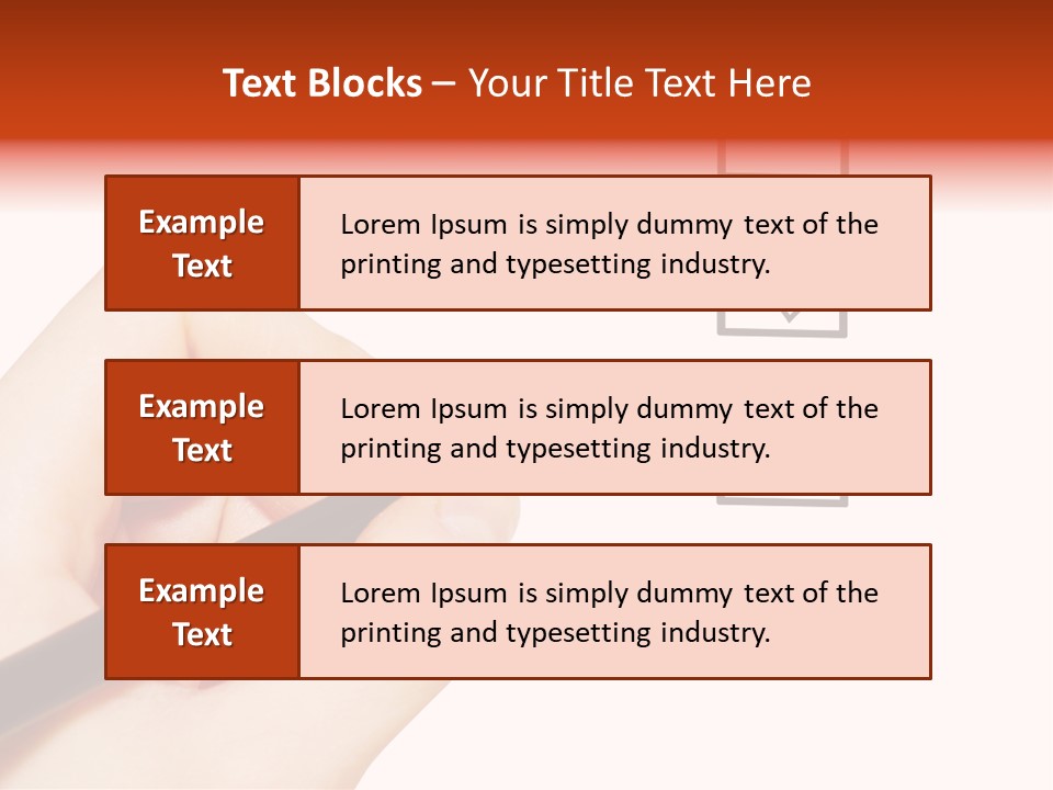 Mark Red Business PowerPoint Template