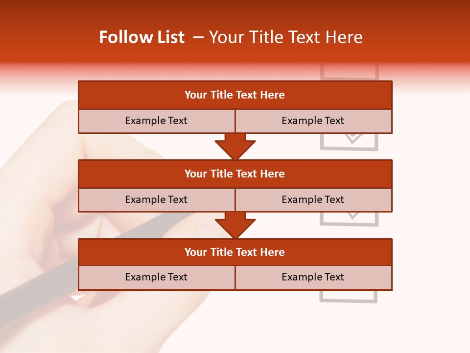 Mark Red Business PowerPoint Template