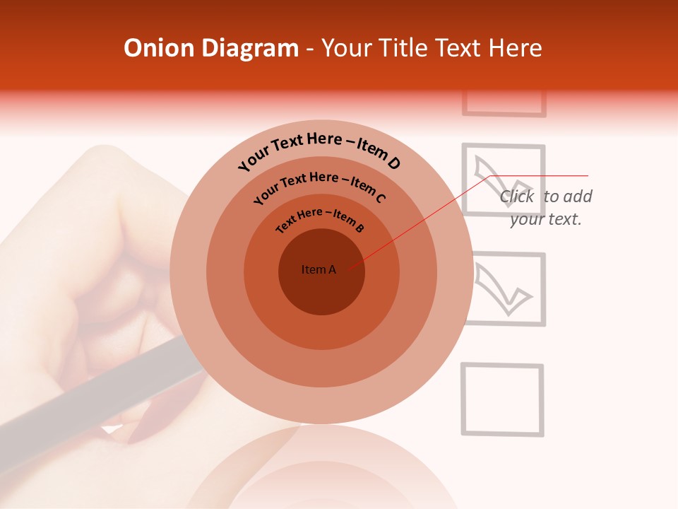 Mark Red Business PowerPoint Template