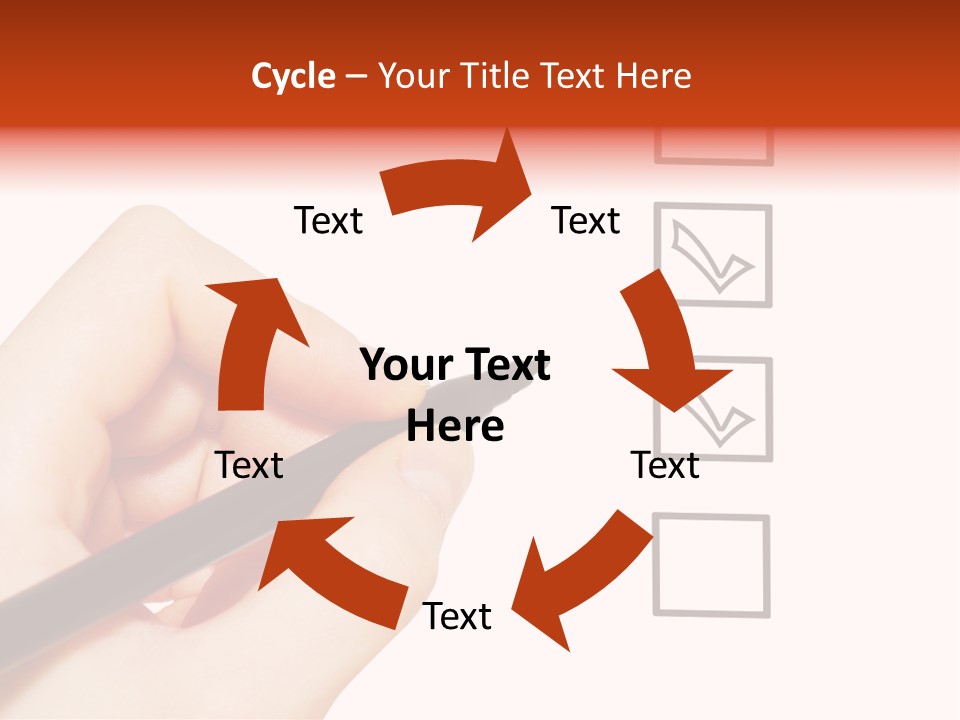 Mark Red Business PowerPoint Template