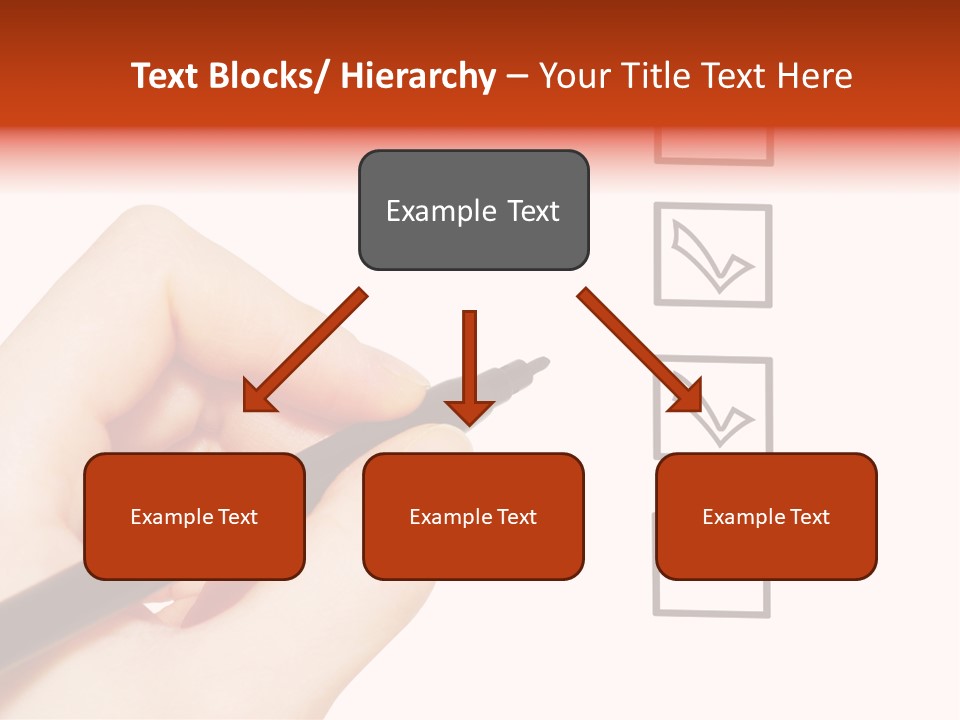 Mark Red Business PowerPoint Template