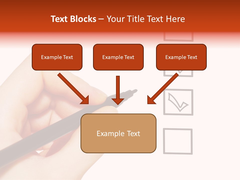 Mark Red Business PowerPoint Template