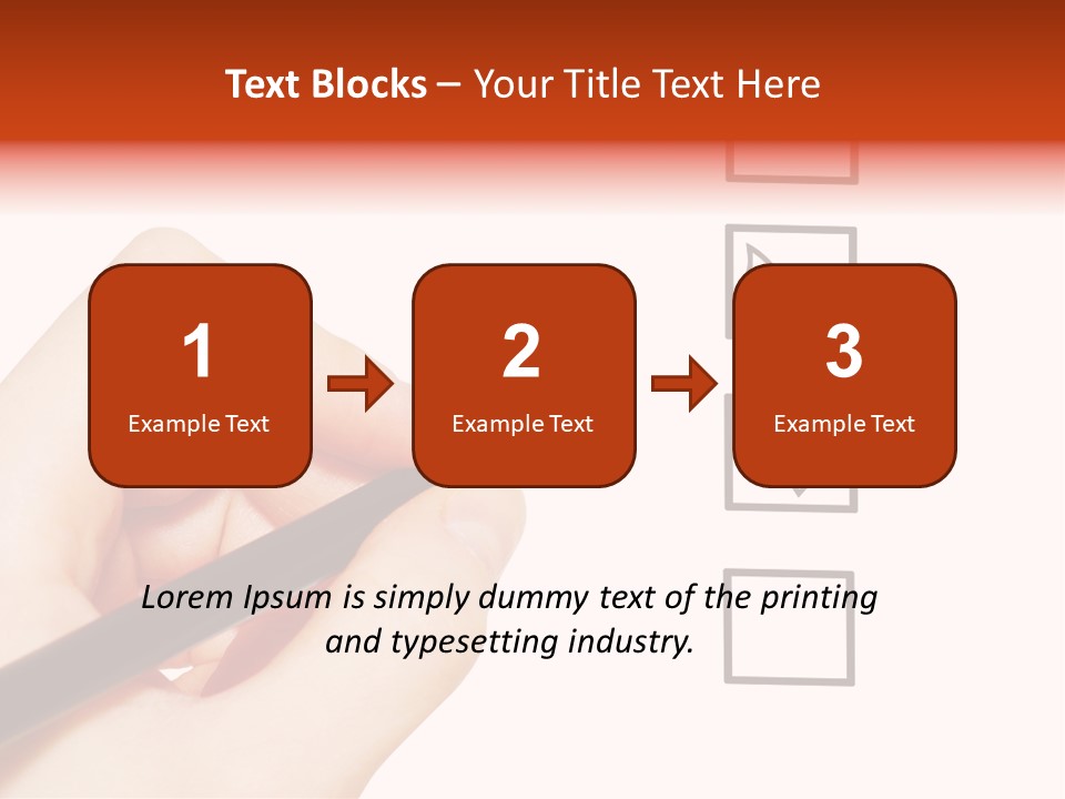 Mark Red Business PowerPoint Template