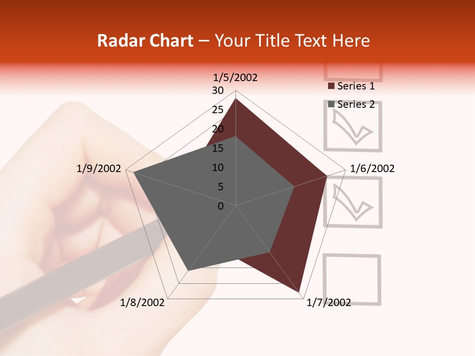 Mark Red Business PowerPoint Template
