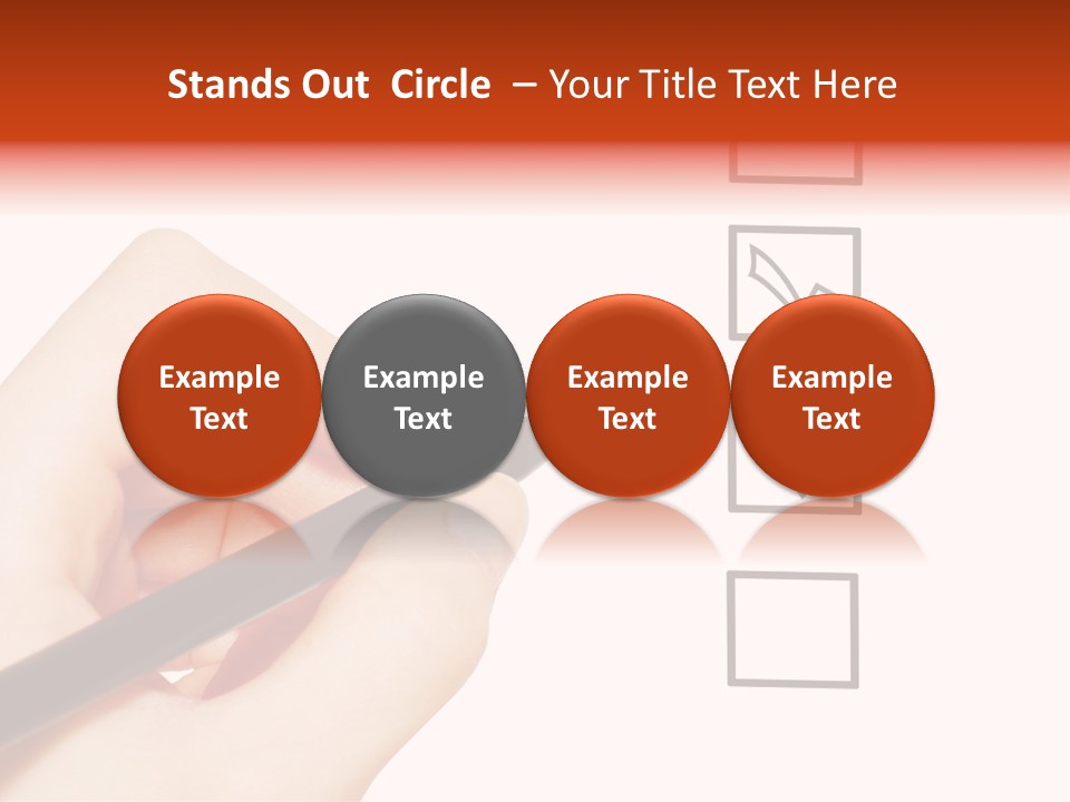 Mark Red Business PowerPoint Template