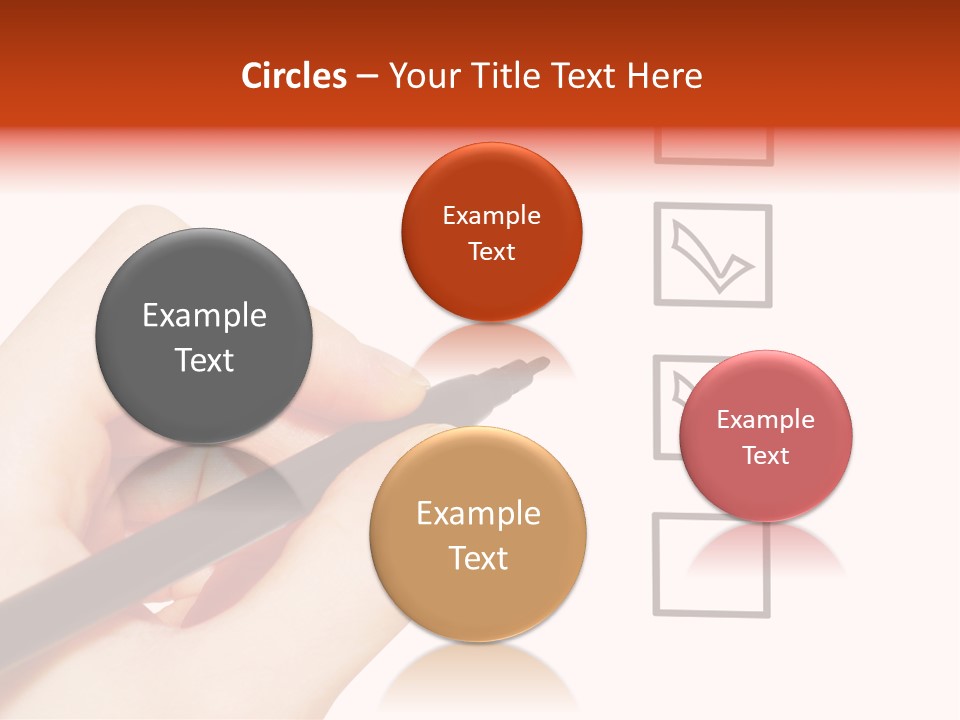 Mark Red Business PowerPoint Template