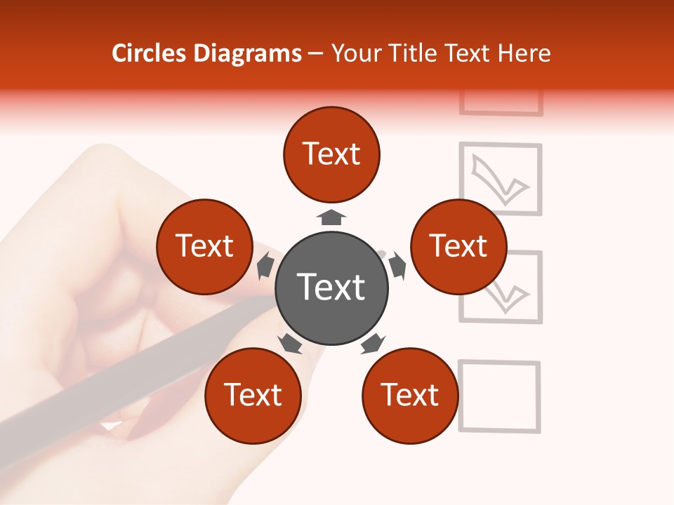 Mark Red Business PowerPoint Template