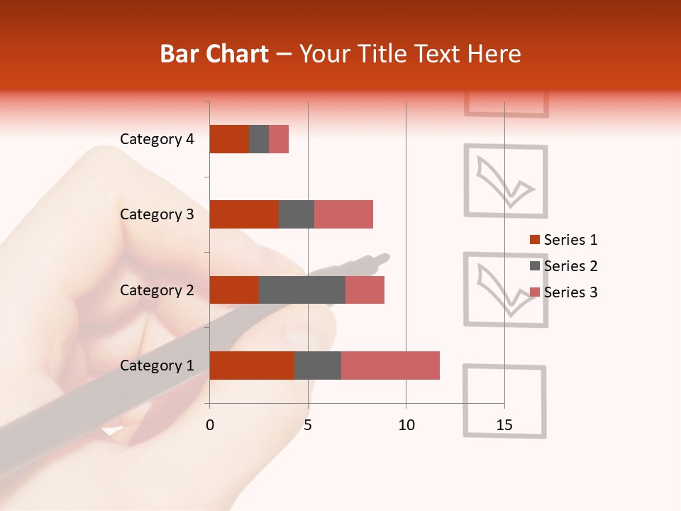 Mark Red Business PowerPoint Template