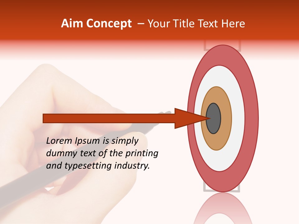 Mark Red Business PowerPoint Template