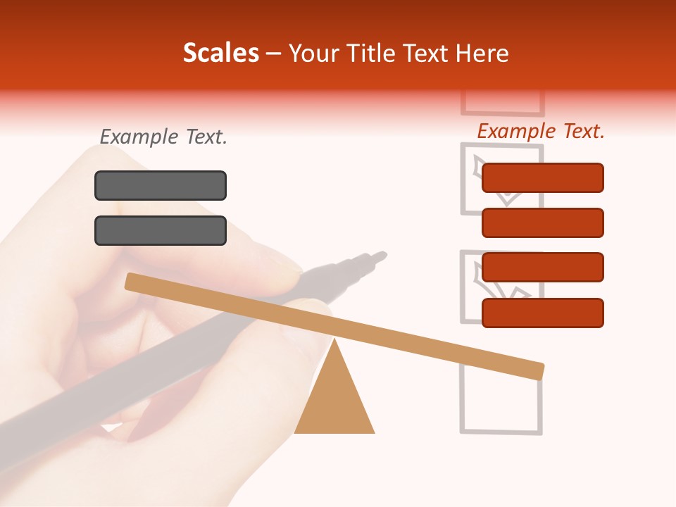 Mark Red Business PowerPoint Template