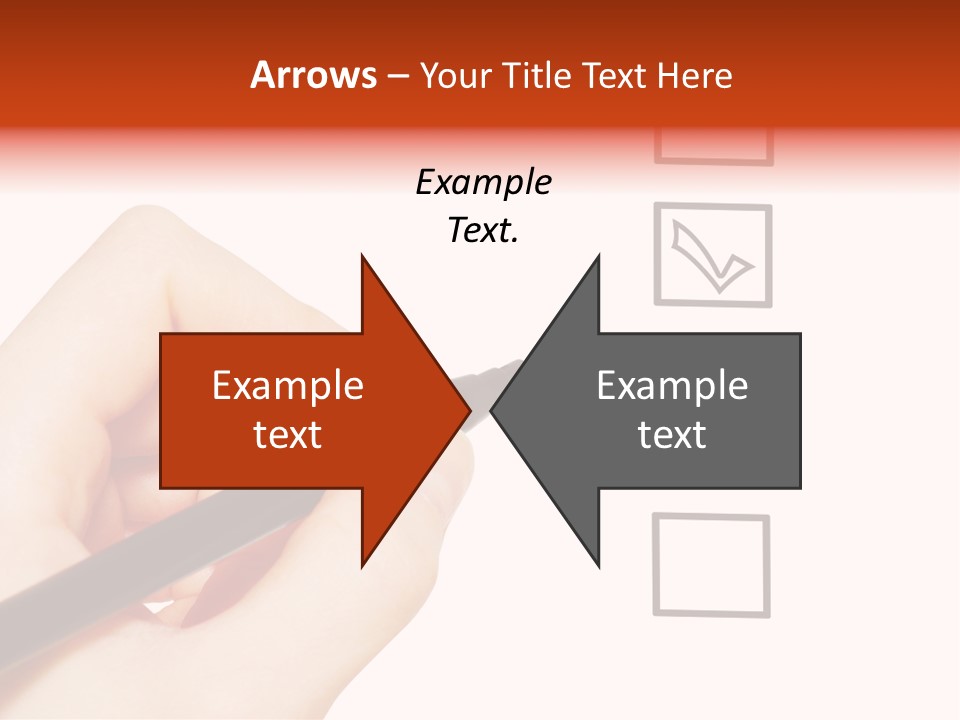 Mark Red Business PowerPoint Template