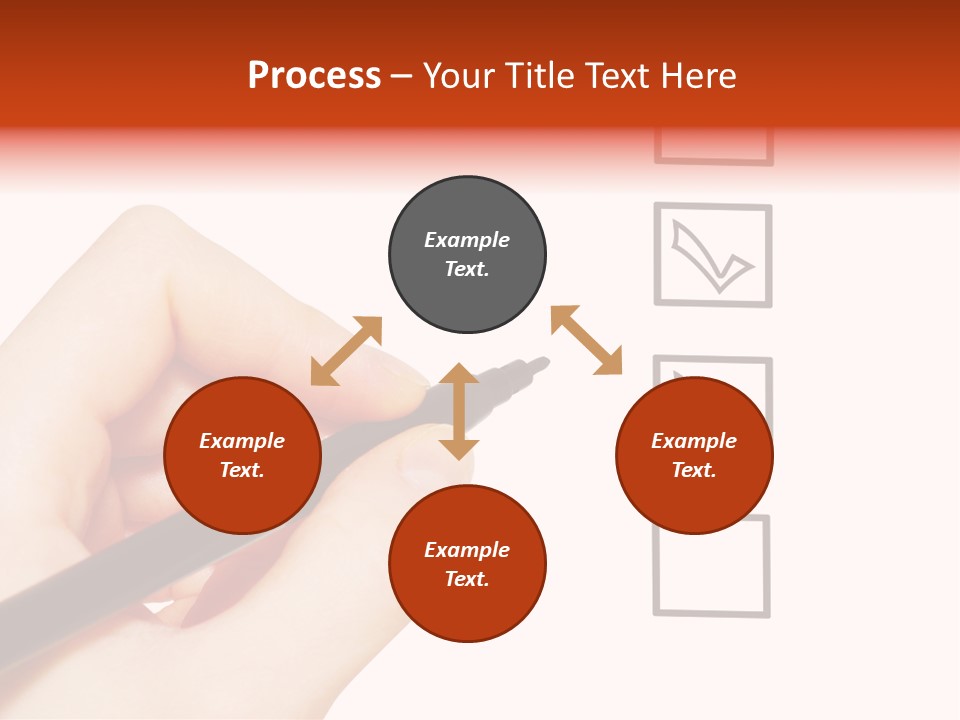 Mark Red Business PowerPoint Template