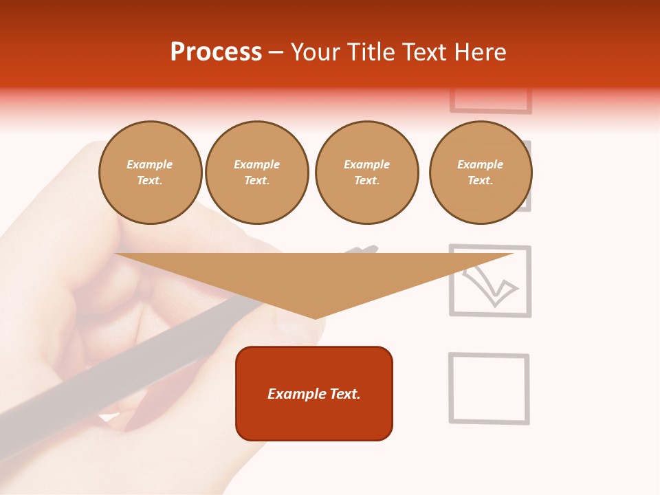 Mark Red Business PowerPoint Template