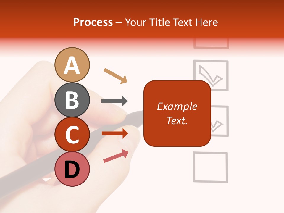 Mark Red Business PowerPoint Template