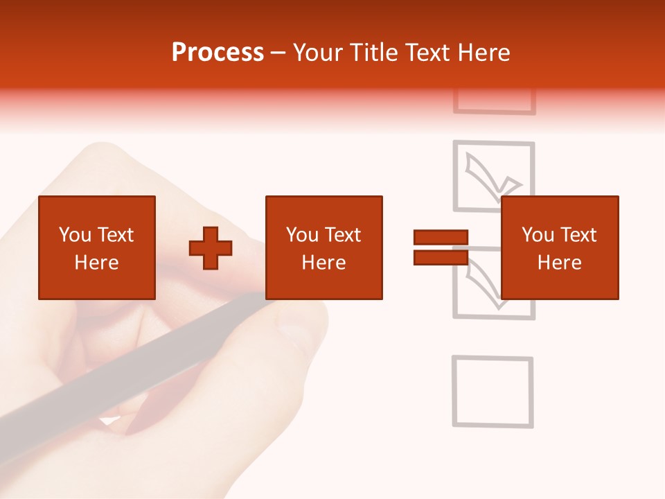 Mark Red Business PowerPoint Template