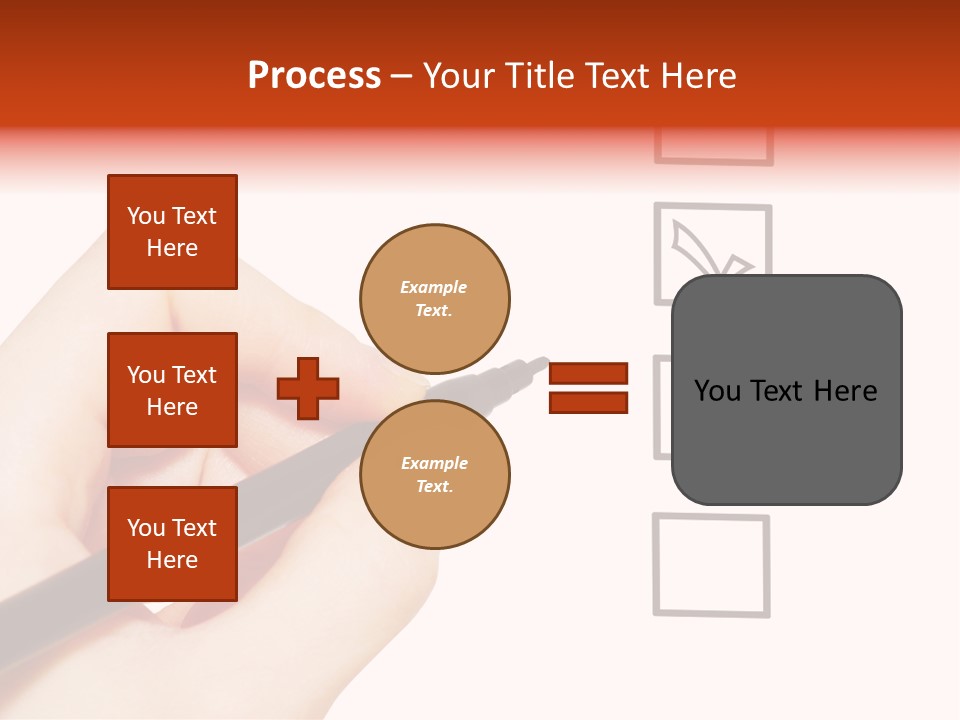 Mark Red Business PowerPoint Template