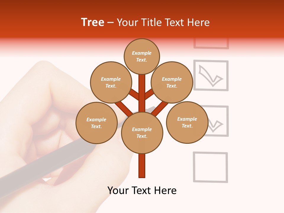 Mark Red Business PowerPoint Template