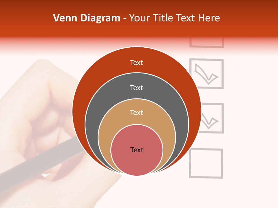 Mark Red Business PowerPoint Template
