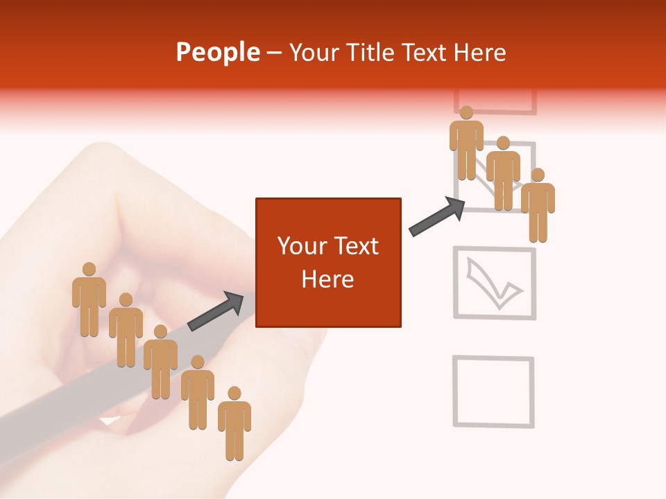 Mark Red Business PowerPoint Template