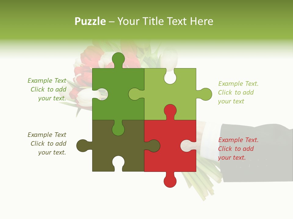 Love Hand Large PowerPoint Template