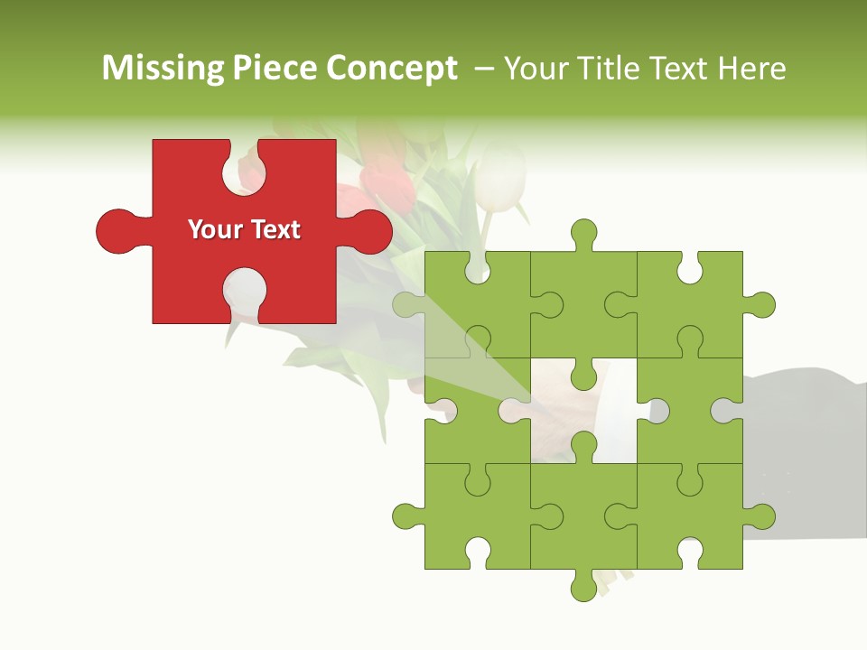 Love Hand Large PowerPoint Template