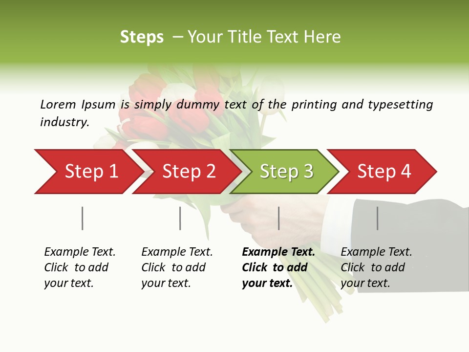 Love Hand Large PowerPoint Template