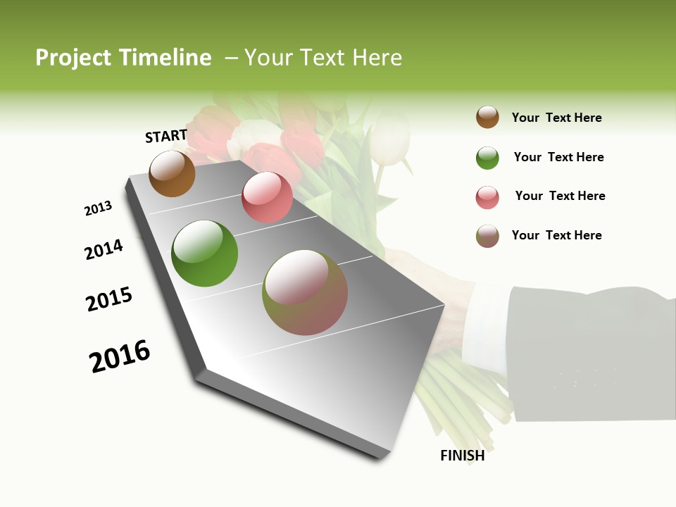 Love Hand Large PowerPoint Template