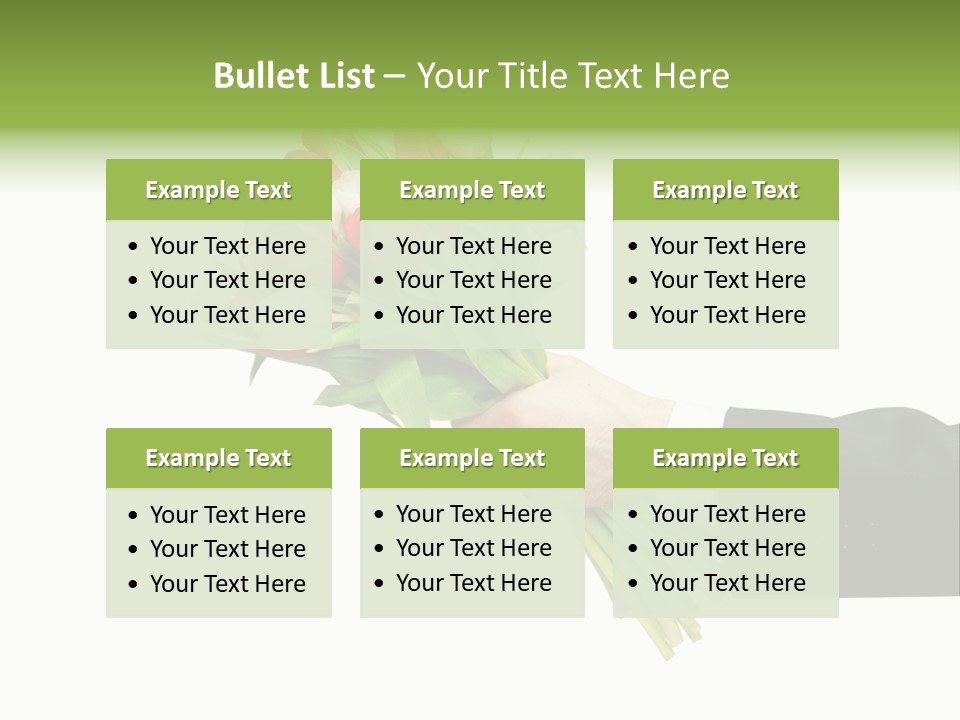 Love Hand Large PowerPoint Template