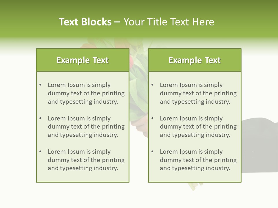Love Hand Large PowerPoint Template