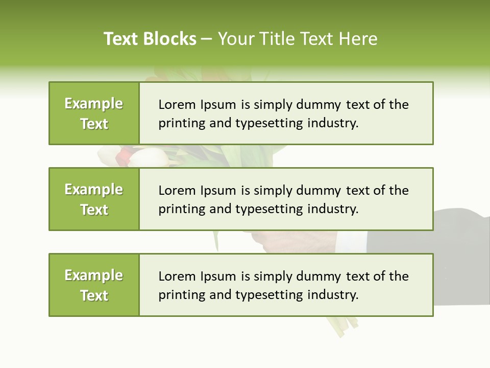 Love Hand Large PowerPoint Template