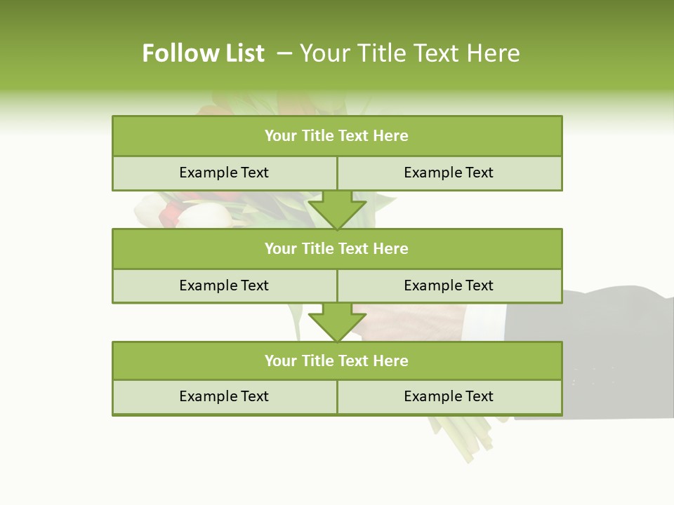 Love Hand Large PowerPoint Template