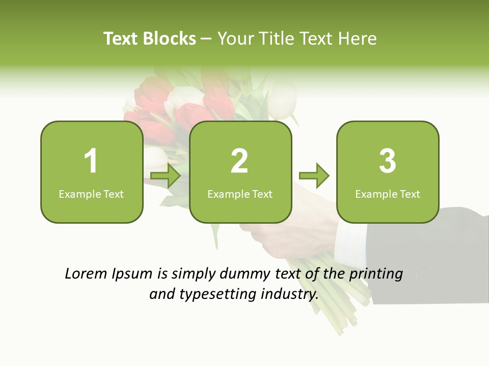 Love Hand Large PowerPoint Template