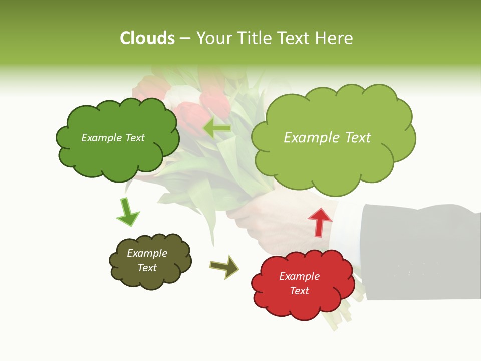 Love Hand Large PowerPoint Template