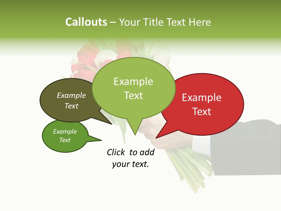 Love Hand Large PowerPoint Template