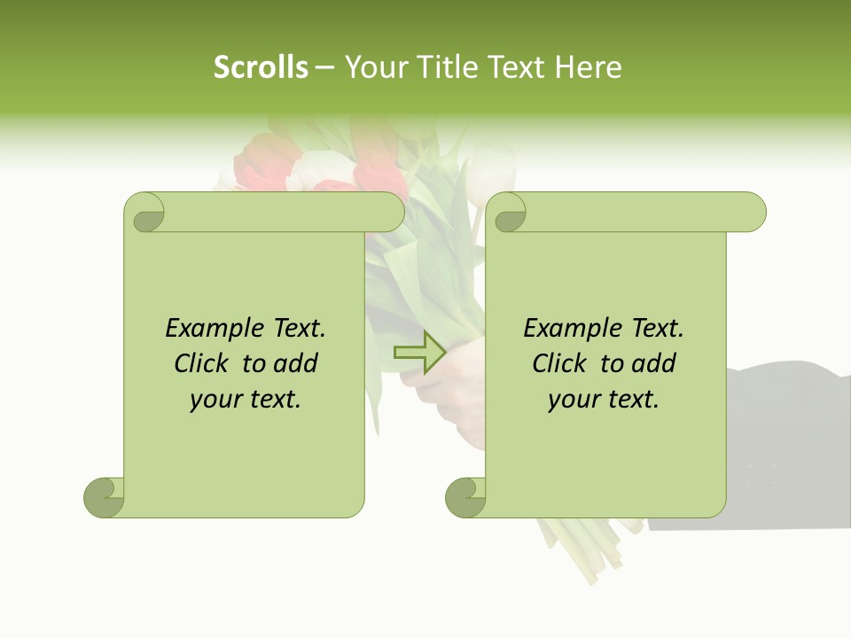 Love Hand Large PowerPoint Template