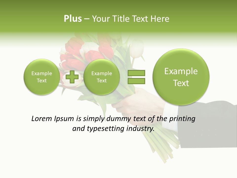 Love Hand Large PowerPoint Template