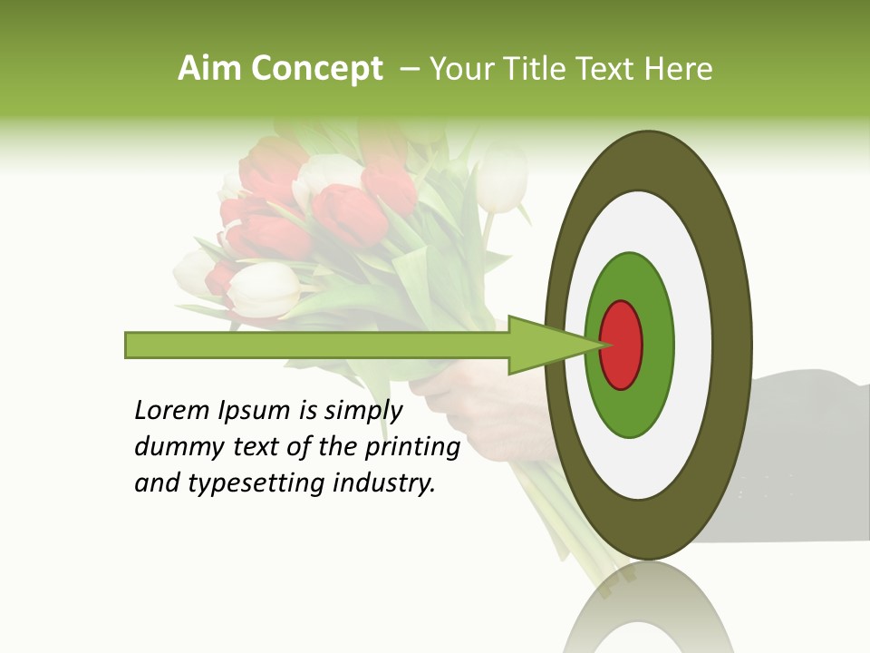 Love Hand Large PowerPoint Template