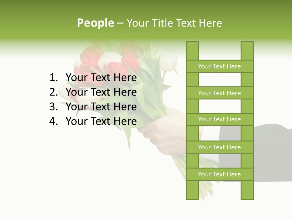 Love Hand Large PowerPoint Template