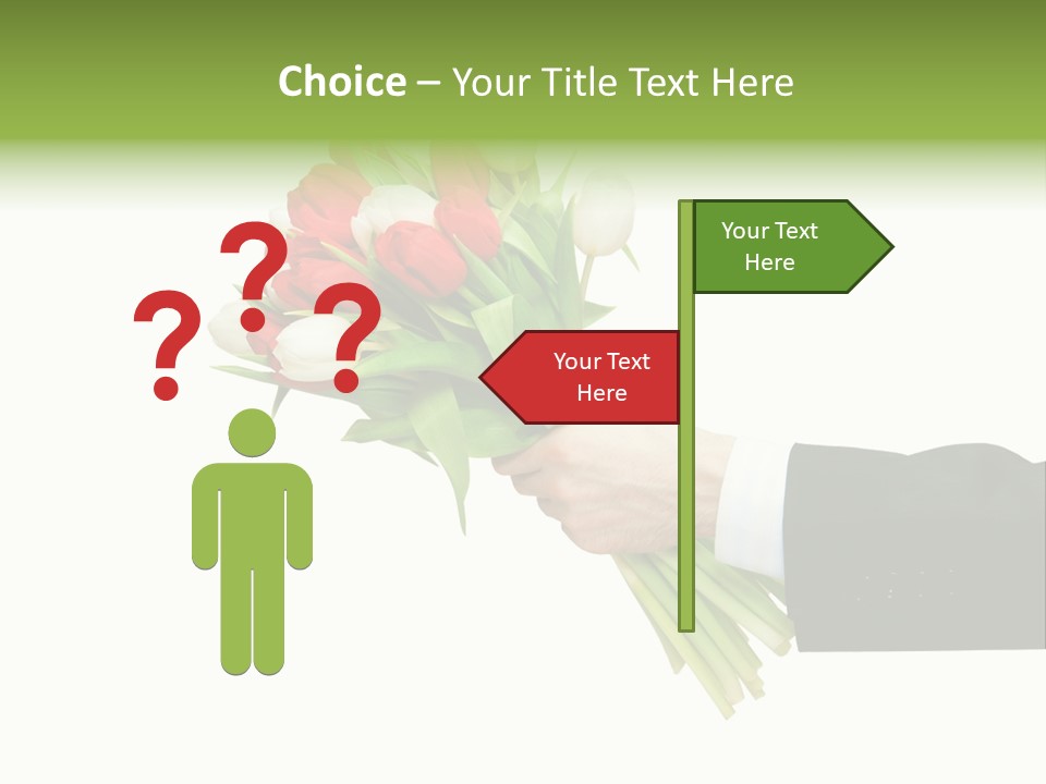 Love Hand Large PowerPoint Template