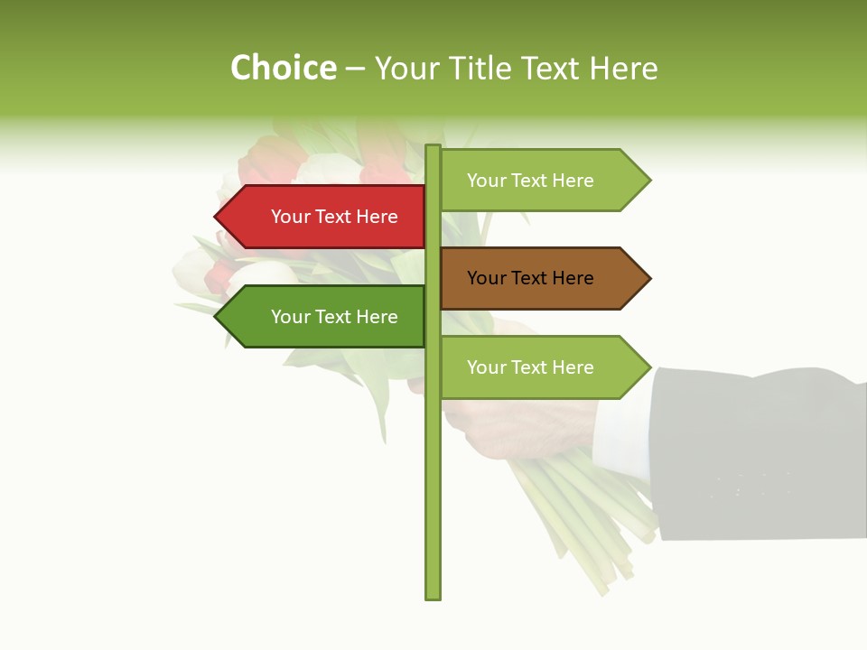 Love Hand Large PowerPoint Template