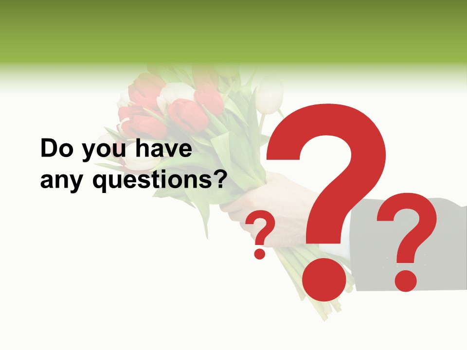 Love Hand Large PowerPoint Template