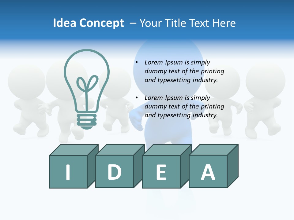 Lead Figure Render PowerPoint Template